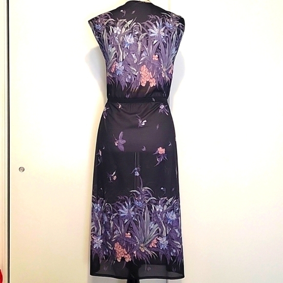 Vintage Carnaby Street London 1970s Irvine Sellars‎ Sheer Duster Robe Kimono - Picture 10 of 11